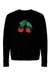 Fruit gone bad Cherry Crew Neck Sweatshirt Embroid