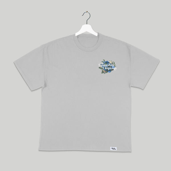 Cannabis Utopian Blue Flower Heavy Faded Thread | tshirts by Sano Gardens | Shop Utopian Threads