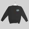 Cannabis Utopians Blue Flower Crewneck | sweatshirts by Sano Gardens | Shop Utopian Threads
