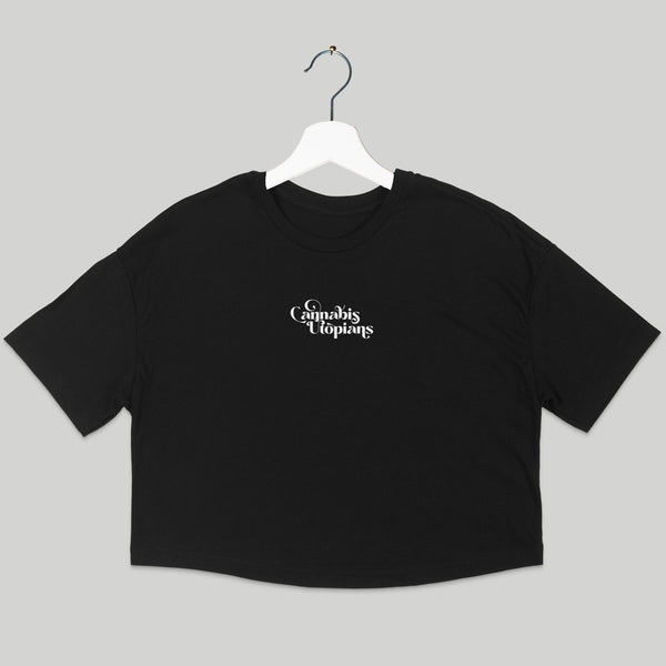 Cannabis Utopians Crop Tee | tshirts by Sano Gardens | Shop Utopian Threads