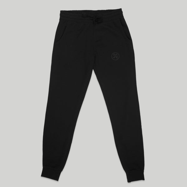 Cannabis Utopians Fleece Joggers Black | pants by Sano Gardens | Shop Utopian Threads