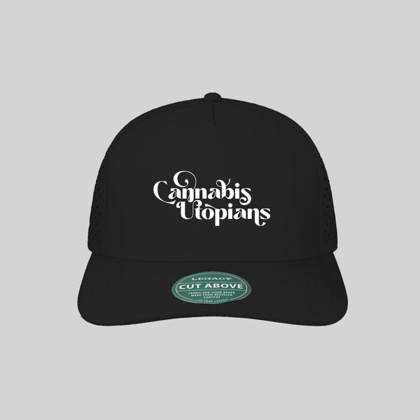 Cannabis Utopians Legacy Hat | embroidered patches by Sano Gardens | Shop Utopian Threads