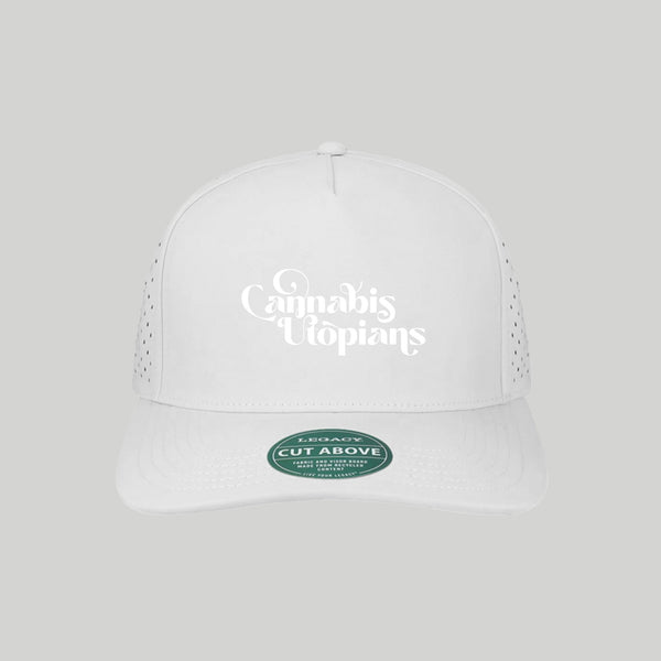Cannabis Utopians Legacy Hat | embroidered patches by Sano Gardens | Shop Utopian Threads