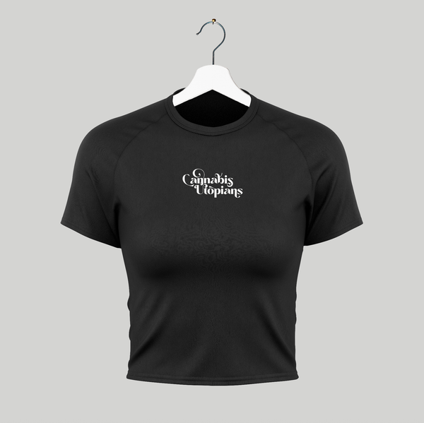 Cannabis Utopians Mark Baby Tee | tshirts by Sano Gardens | Shop Utopian Threads