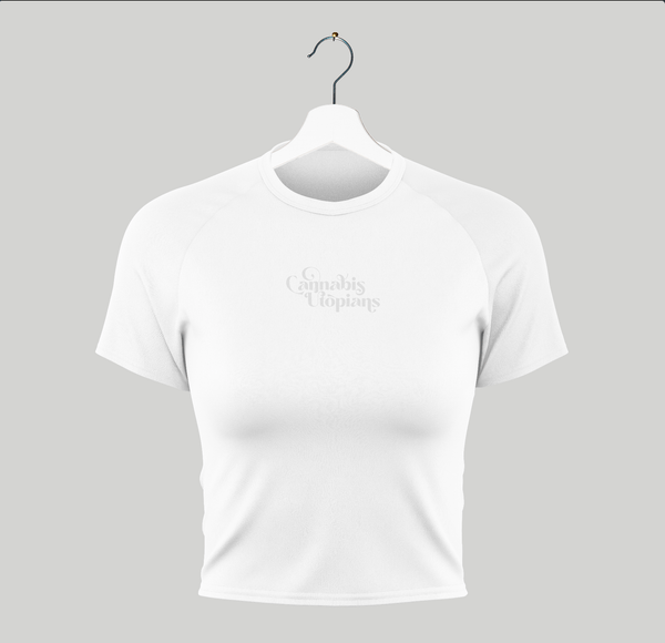 Cannabis Utopians Mark Baby Tee | tshirts by Sano Gardens | Shop Utopian Threads