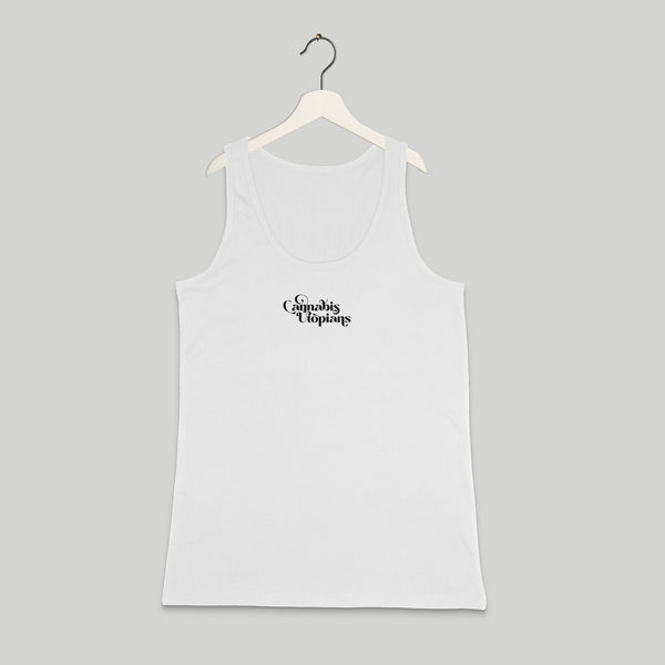 Cannabis Utopians Womens Rib Tank Black | tank tops by Sano Gardens | Shop Utopian Threads