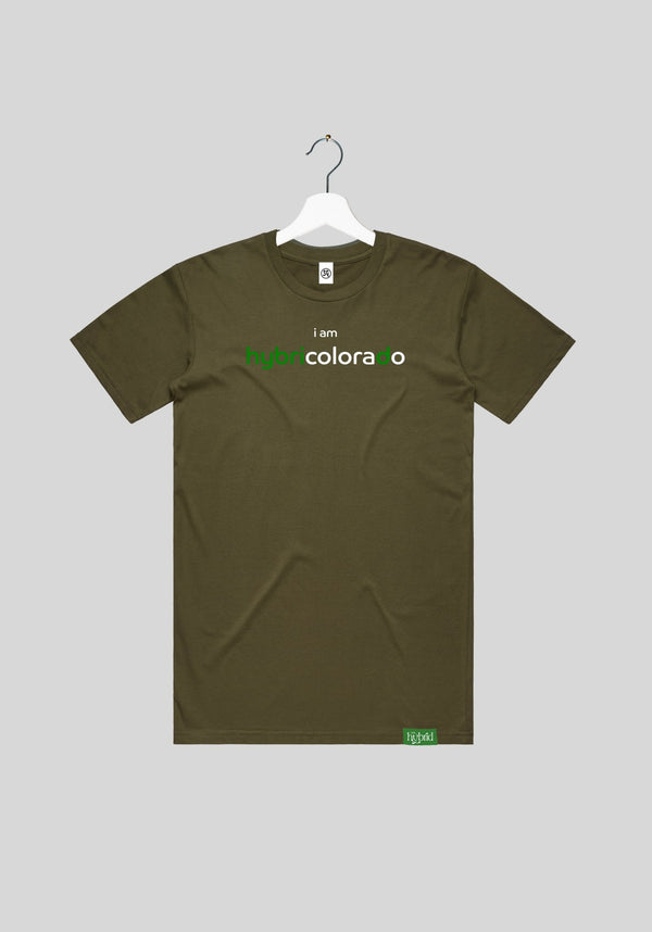 I Am Hybrid Colorado Font One Light Thread Tee | tshirts by Utopian Threads | Shop Utopian Threads