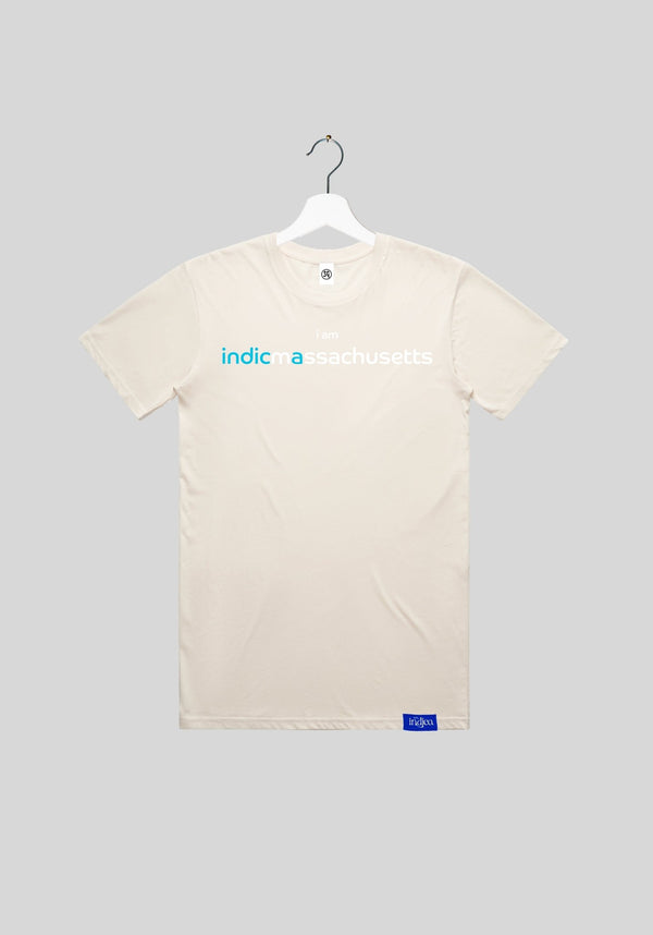 I Am Indica Massachusetts Font One Light Thread Tee | tshirts by Utopian Threads | Shop Utopian Threads