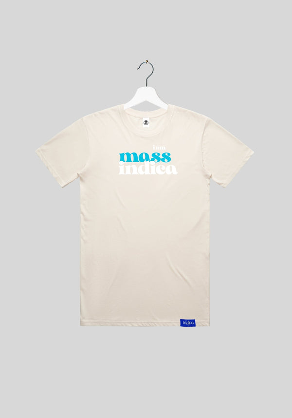I Am Indica Massachusetts Font Two Light Thread Tee | tshirts by Utopian Threads | Shop Utopian Threads