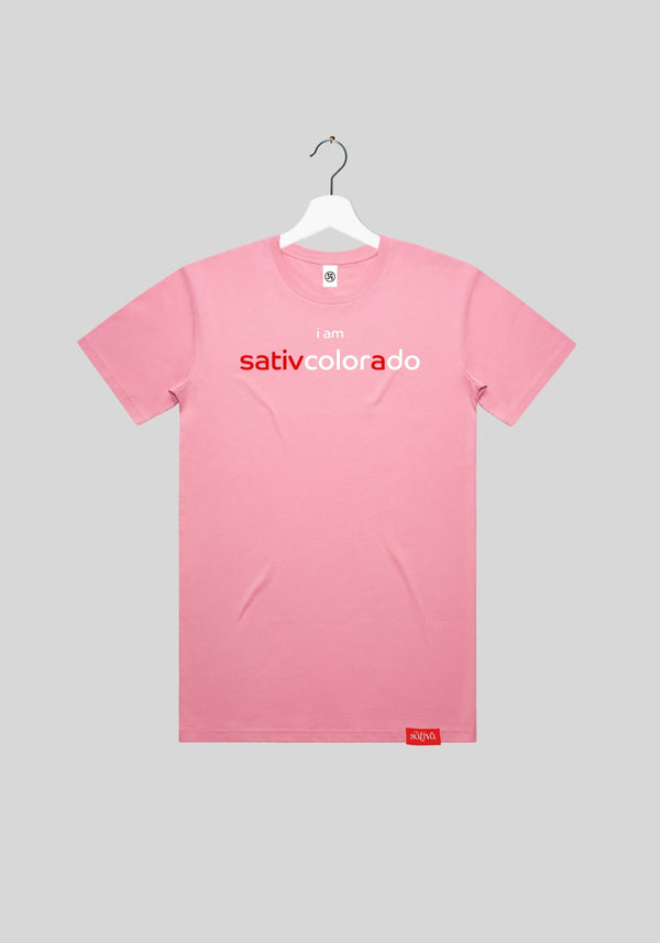 I Am Sativa Colorado Font One Light Thread Tee | tshirts by Utopian Threads | Shop Utopian Threads