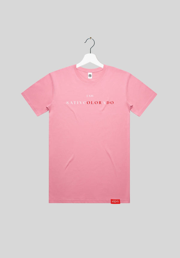 I Am Sativa Colorado Font Three Light Thread Tee | tshirts by Utopian Threads | Shop Utopian Threads