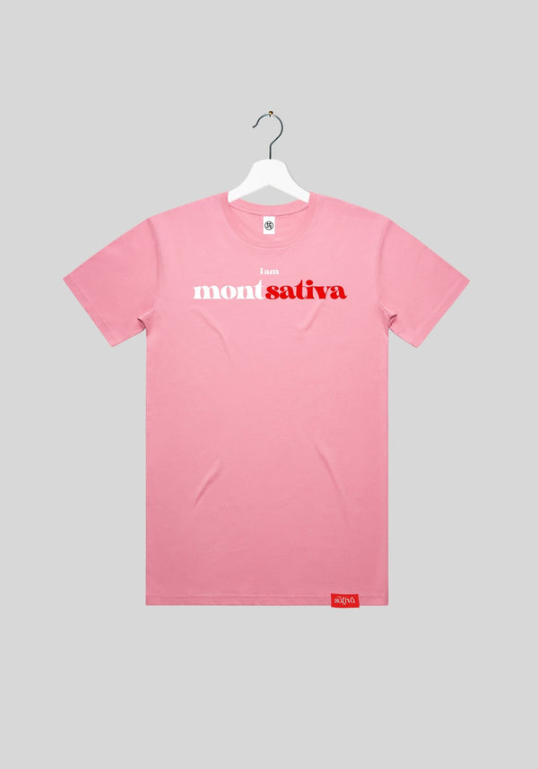 I Am Sativa Montana Font Two Light Thread Tee | tshirts by Utopian Threads | Shop Utopian Threads
