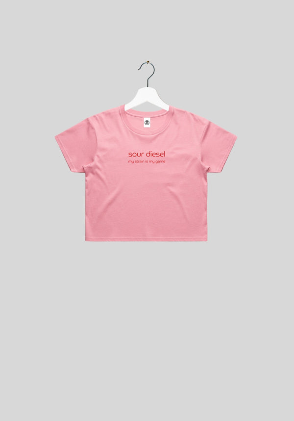 Sour Diesel Women's Crop Light Thread | tshirts by Utopian Threads | Shop Utopian Threads