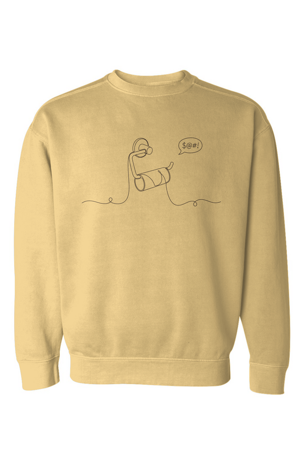 Toilet Paper Garment Dyed Sweatshirt