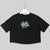 Cannabis Utopians Blue Flower Crop Tee | tshirts by Sano Gardens | Shop Utopian Threads